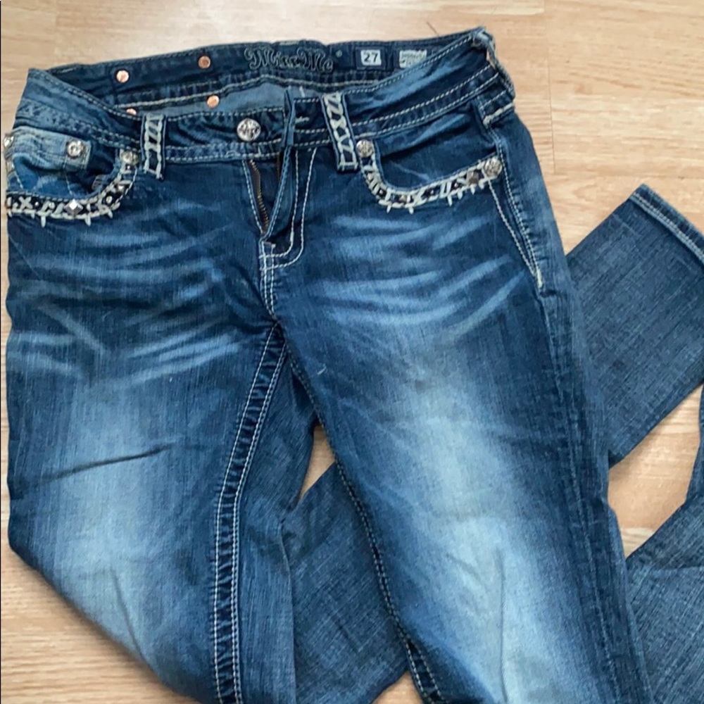 Miss Me Skinny Jeans, Size 27, style JE5846S2L